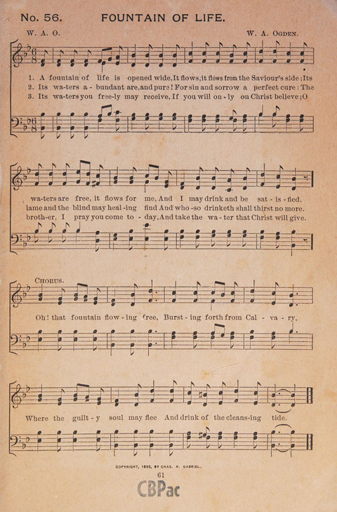 Sixty Scripture Songs: compiled expressly for the Sunday school (part third) page 1
