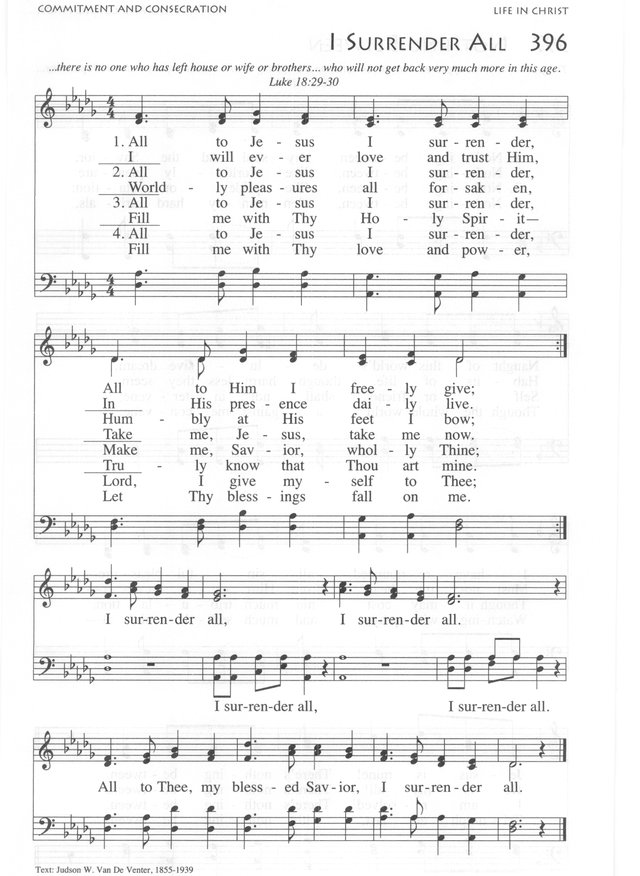 African American Heritage Hymnal page 607