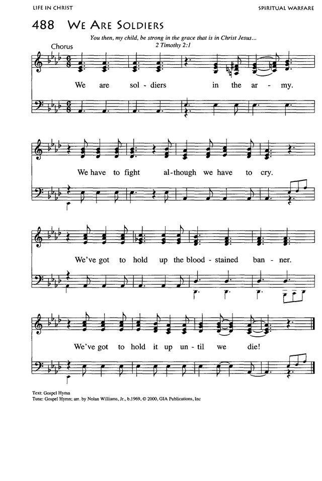 African American Heritage Hymnal page 762