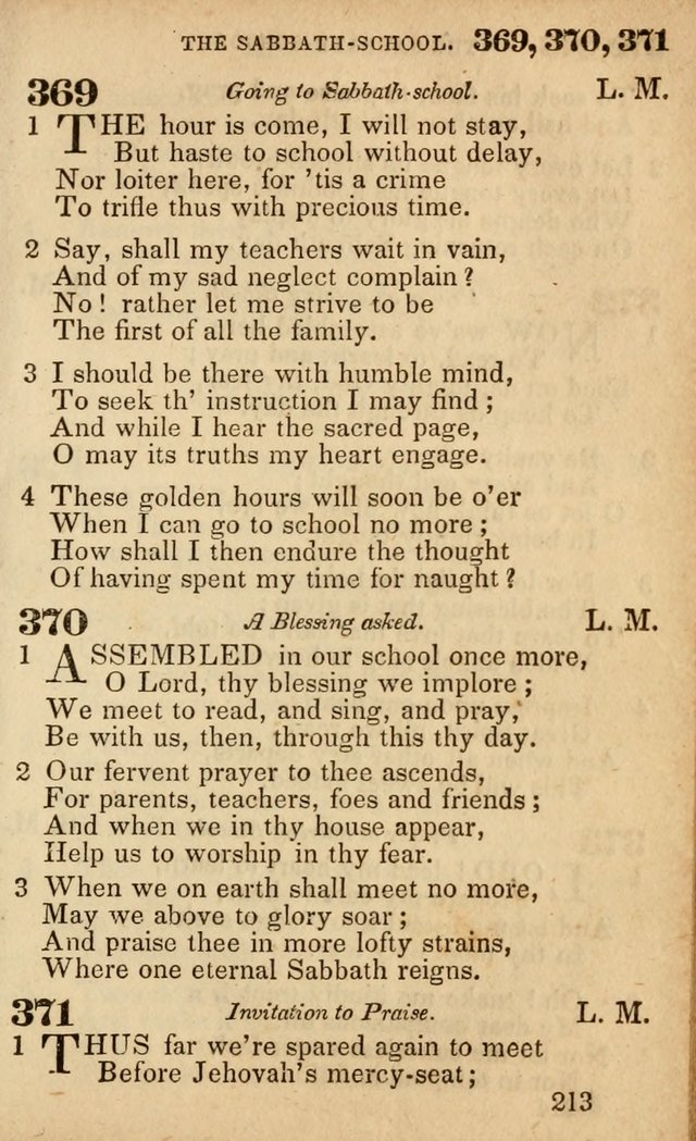The American Baptist Sabbath-School Hymn-Book page 219