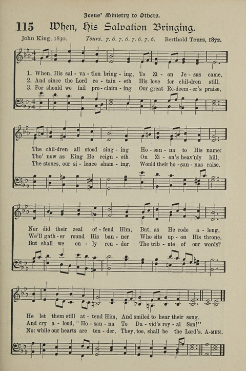American Church and Church School Hymnal: a new religious educational hymnal page 125
