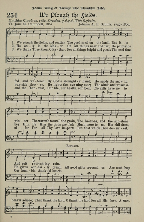 American Church and Church School Hymnal: a new religious educational hymnal page 257