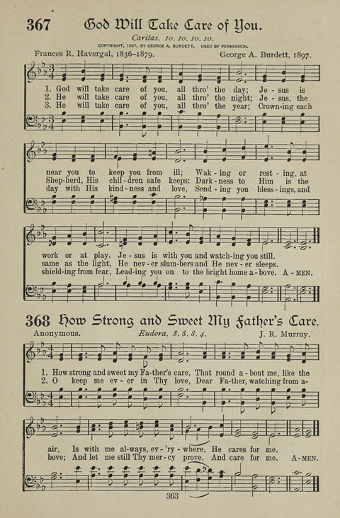 American Church and Church School Hymnal: a new religious educational hymnal page 363