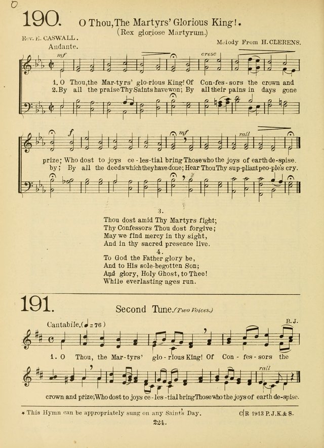 American Catholic Hymnal: an extensive collection of hymns, Latin chants, and sacred songs for church, school, and home, including Gregorian masses, vesper psalms, litanies... page 231