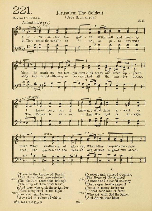 American Catholic Hymnal: an extensive collection of hymns, Latin chants, and sacred songs for church, school, and home, including Gregorian masses, vesper psalms, litanies... page 257