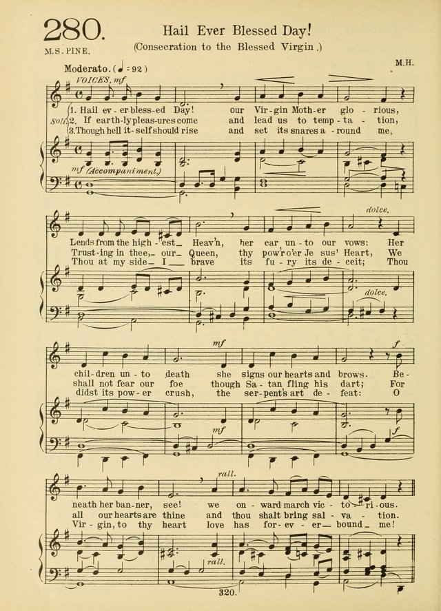 American Catholic Hymnal: an extensive collection of hymns, Latin chants, and sacred songs for church, school, and home, including Gregorian masses, vesper psalms, litanies... page 327
