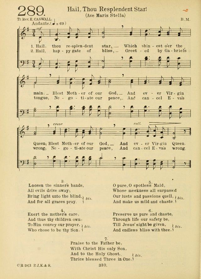 American Catholic Hymnal: an extensive collection of hymns, Latin chants, and sacred songs for church, school, and home, including Gregorian masses, vesper psalms, litanies... page 337