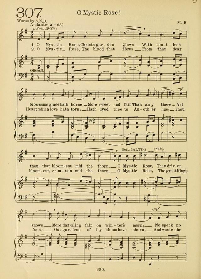 American Catholic Hymnal: an extensive collection of hymns, Latin chants, and sacred songs for church, school, and home, including Gregorian masses, vesper psalms, litanies... page 357