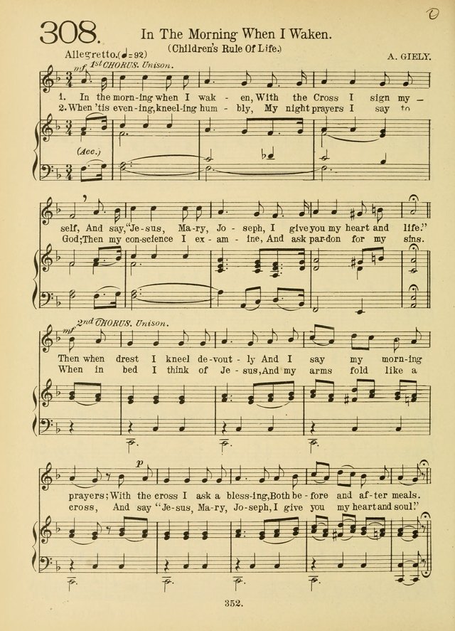 American Catholic Hymnal: an extensive collection of hymns, Latin chants, and sacred songs for church, school, and home, including Gregorian masses, vesper psalms, litanies... page 359