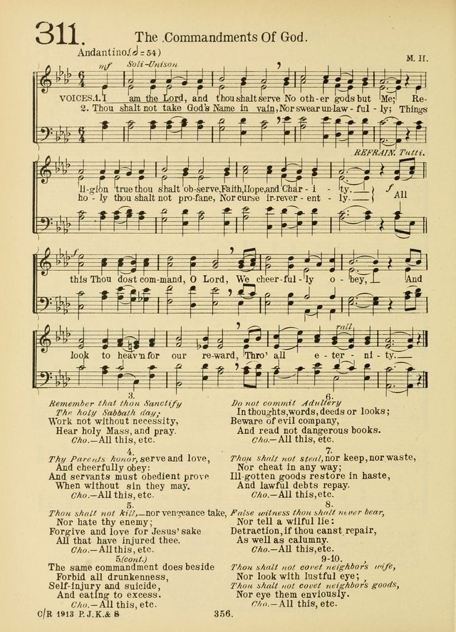 American Catholic Hymnal: an extensive collection of hymns, Latin chants, and sacred songs for church, school, and home, including Gregorian masses, vesper psalms, litanies... page 363