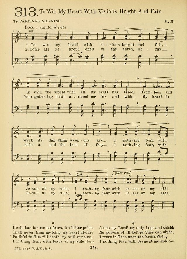 American Catholic Hymnal: an extensive collection of hymns, Latin chants, and sacred songs for church, school, and home, including Gregorian masses, vesper psalms, litanies... page 365
