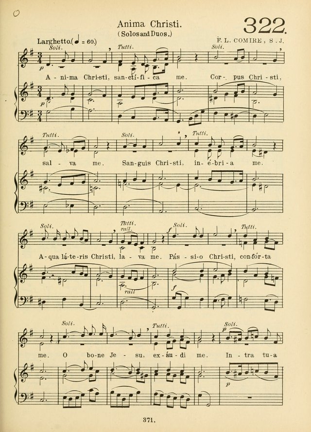American Catholic Hymnal: an extensive collection of hymns, Latin chants, and sacred songs for church, school, and home, including Gregorian masses, vesper psalms, litanies... page 378