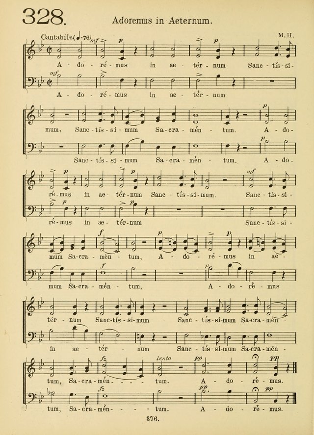 American Catholic Hymnal: an extensive collection of hymns, Latin chants, and sacred songs for church, school, and home, including Gregorian masses, vesper psalms, litanies... page 383