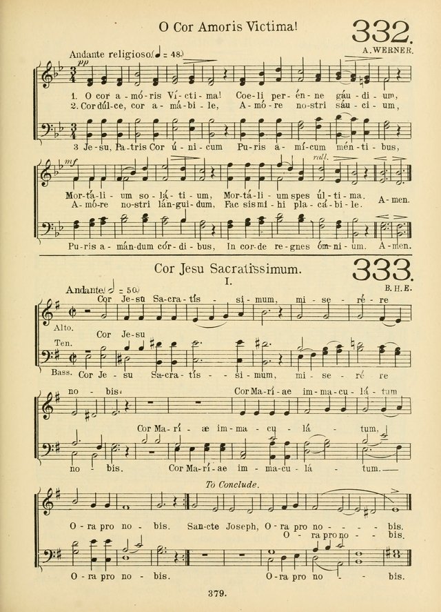 American Catholic Hymnal: an extensive collection of hymns, Latin chants, and sacred songs for church, school, and home, including Gregorian masses, vesper psalms, litanies... page 386