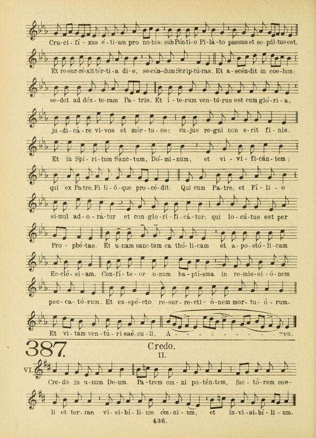 American Catholic Hymnal: an extensive collection of hymns, Latin chants, and sacred songs for church, school, and home, including Gregorian masses, vesper psalms, litanies... page 443