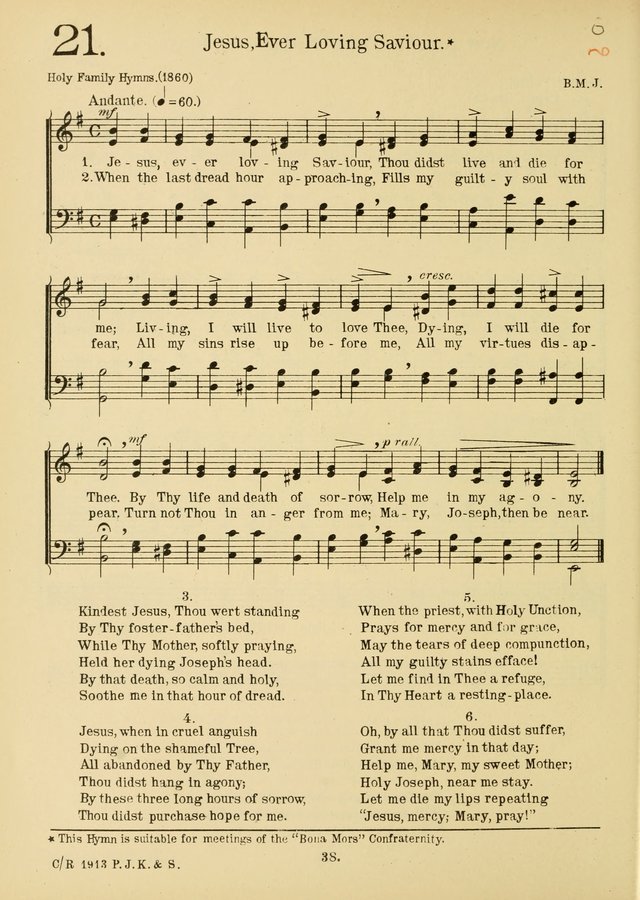 American Catholic Hymnal: an extensive collection of hymns, Latin chants, and sacred songs for church, school, and home, including Gregorian masses, vesper psalms, litanies... page 45