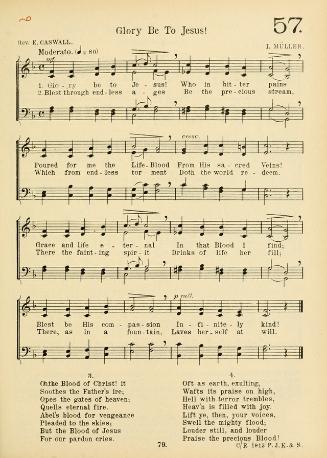 American Catholic Hymnal: an extensive collection of hymns, Latin chants, and sacred songs for church, school, and home, including Gregorian masses, vesper psalms, litanies... page 86