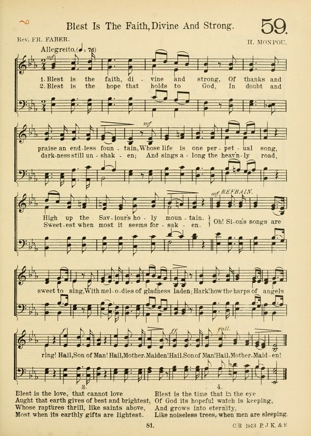 American Catholic Hymnal: an extensive collection of hymns, Latin chants, and sacred songs for church, school, and home, including Gregorian masses, vesper psalms, litanies... page 88