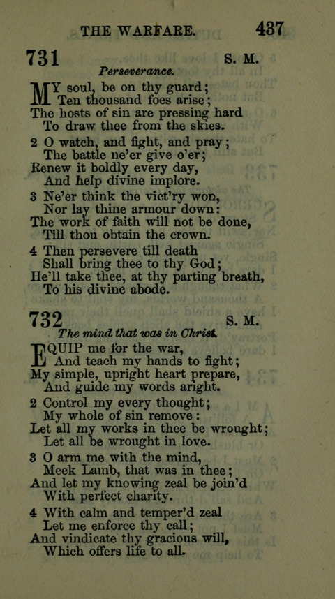 A Collection of Hymns for the use of the African Methodist Episcopal Zion Church in America page 431