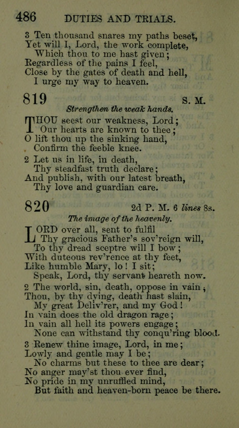A Collection of Hymns for the use of the African Methodist Episcopal Zion Church in America page 480