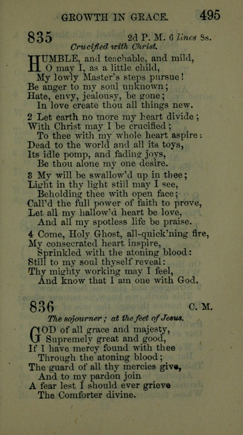 A Collection of Hymns for the use of the African Methodist Episcopal Zion Church in America page 489