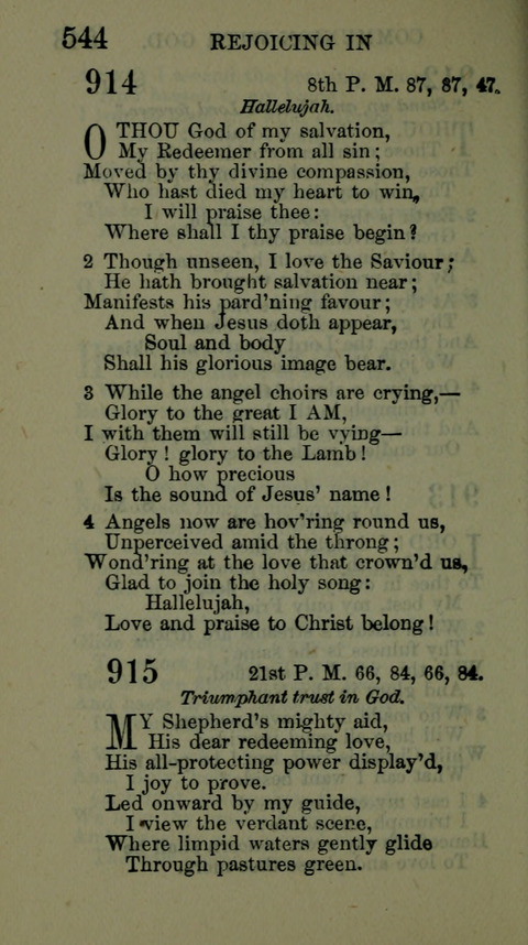 A Collection of Hymns for the use of the African Methodist Episcopal Zion Church in America page 538