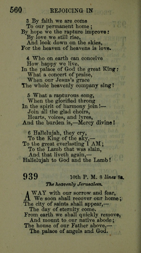 A Collection of Hymns for the use of the African Methodist Episcopal Zion Church in America page 554
