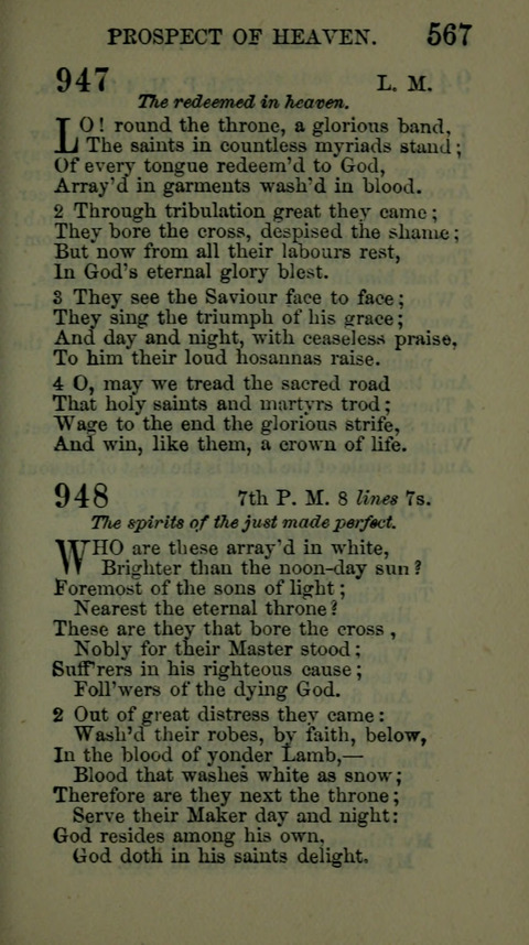 A Collection of Hymns for the use of the African Methodist Episcopal Zion Church in America page 561