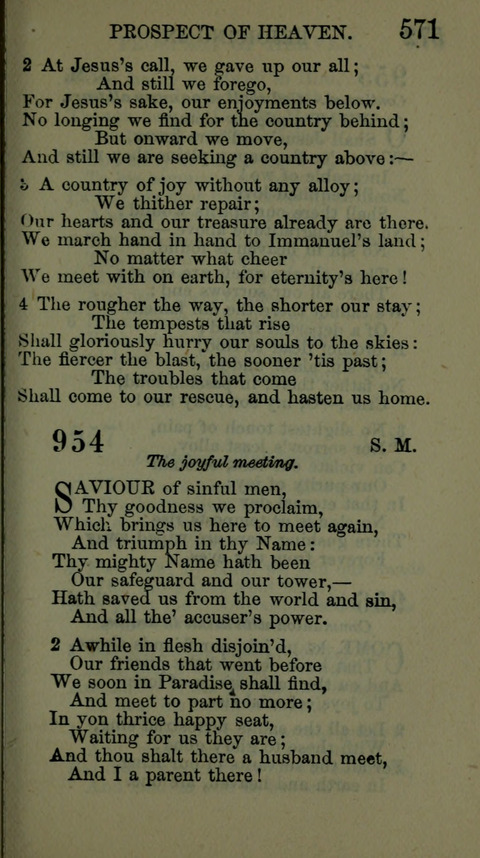 A Collection of Hymns for the use of the African Methodist Episcopal Zion Church in America page 565