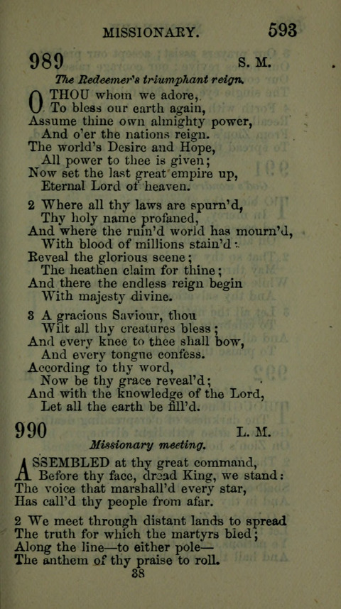 A Collection of Hymns for the use of the African Methodist Episcopal Zion Church in America page 587