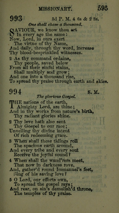 A Collection of Hymns for the use of the African Methodist Episcopal Zion Church in America page 589