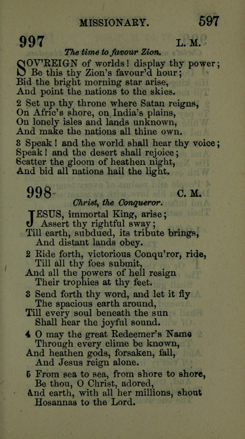 A Collection of Hymns for the use of the African Methodist Episcopal Zion Church in America page 591