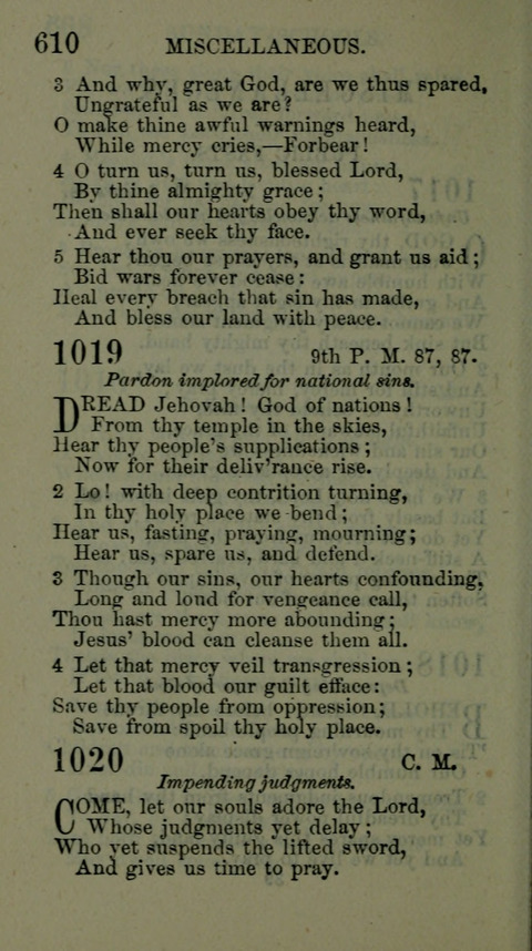 A Collection of Hymns for the use of the African Methodist Episcopal Zion Church in America page 604