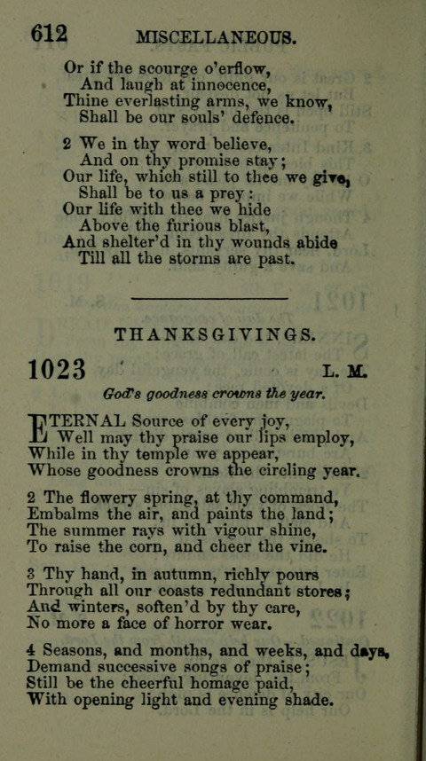 A Collection of Hymns for the use of the African Methodist Episcopal Zion Church in America page 606