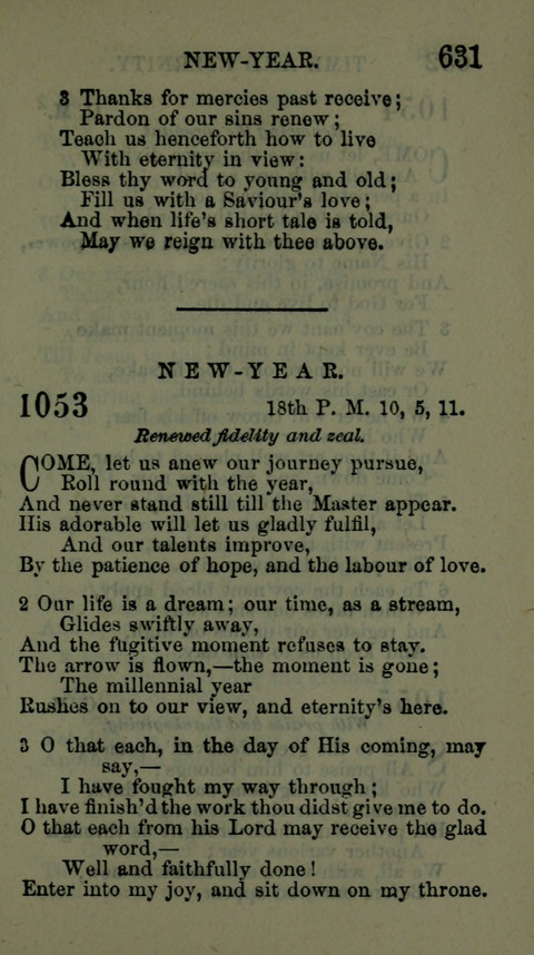 A Collection of Hymns for the use of the African Methodist Episcopal Zion Church in America page 625