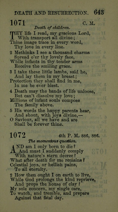 A Collection of Hymns for the use of the African Methodist Episcopal Zion Church in America page 637
