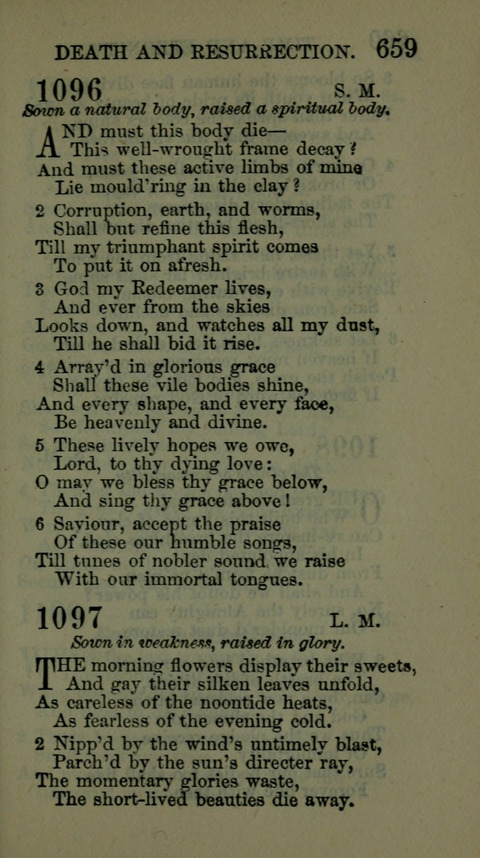 A Collection of Hymns for the use of the African Methodist Episcopal Zion Church in America page 653