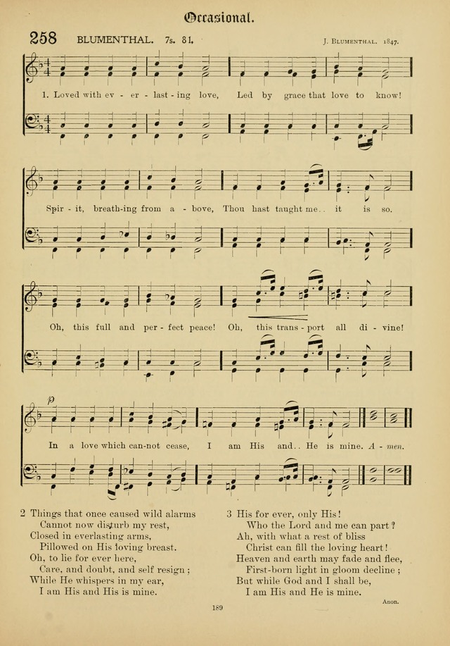 The Academic Hymnal page 190