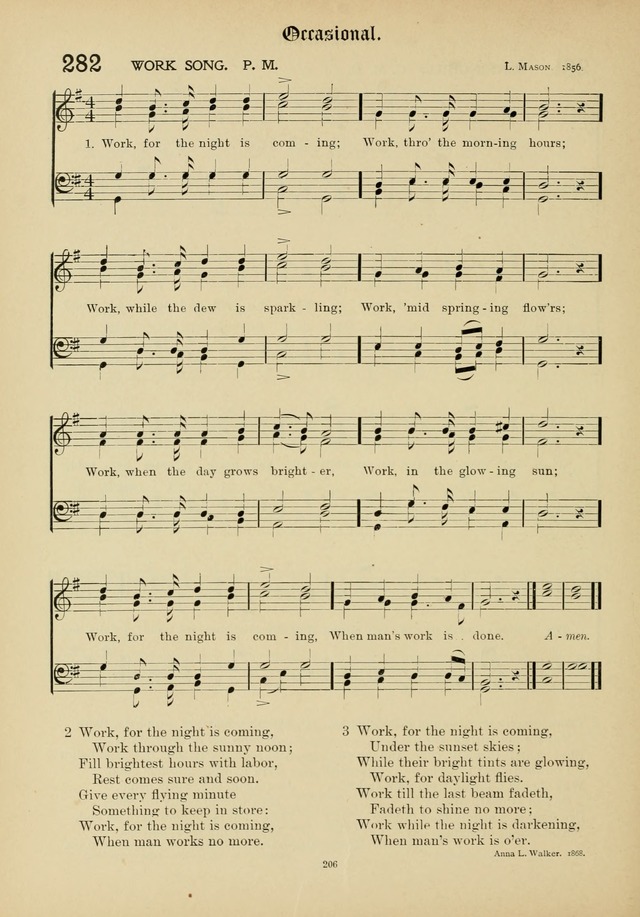 The Academic Hymnal page 207