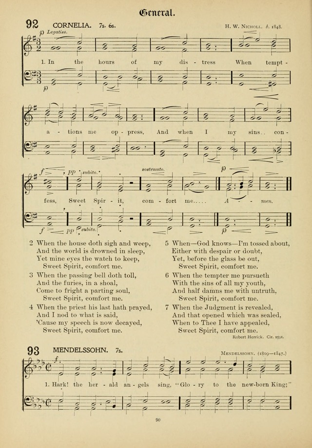 The Academic Hymnal page 91