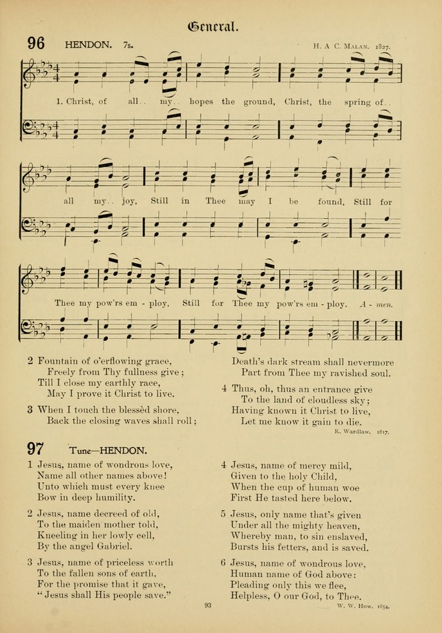 The Academic Hymnal page 94