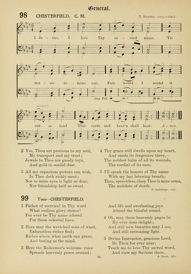 The Academic Hymnal page 95