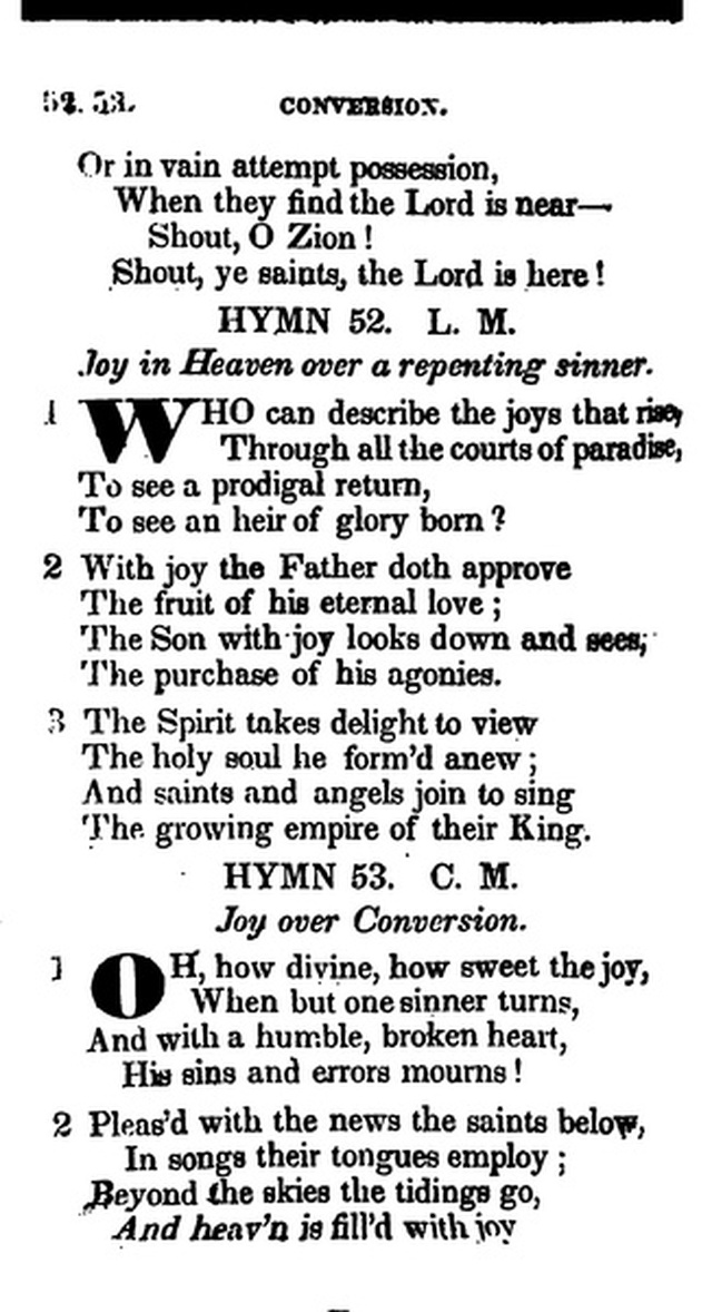 Additional Hymns, Adopted by the General Synod of the Reformed Dutch Church  in North America, at their Session June 1831. 2nd ed. page 43