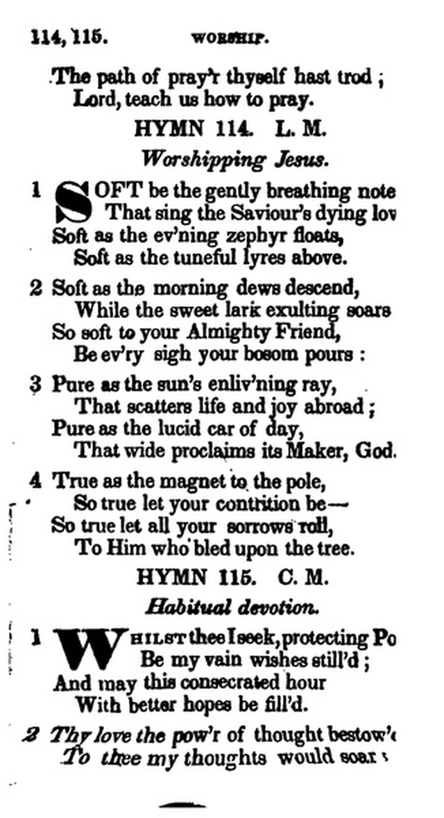 Additional Hymns, Adopted by the General Synod of the Reformed Dutch Church  in North America, at their Session June 1831. 2nd ed. page 97