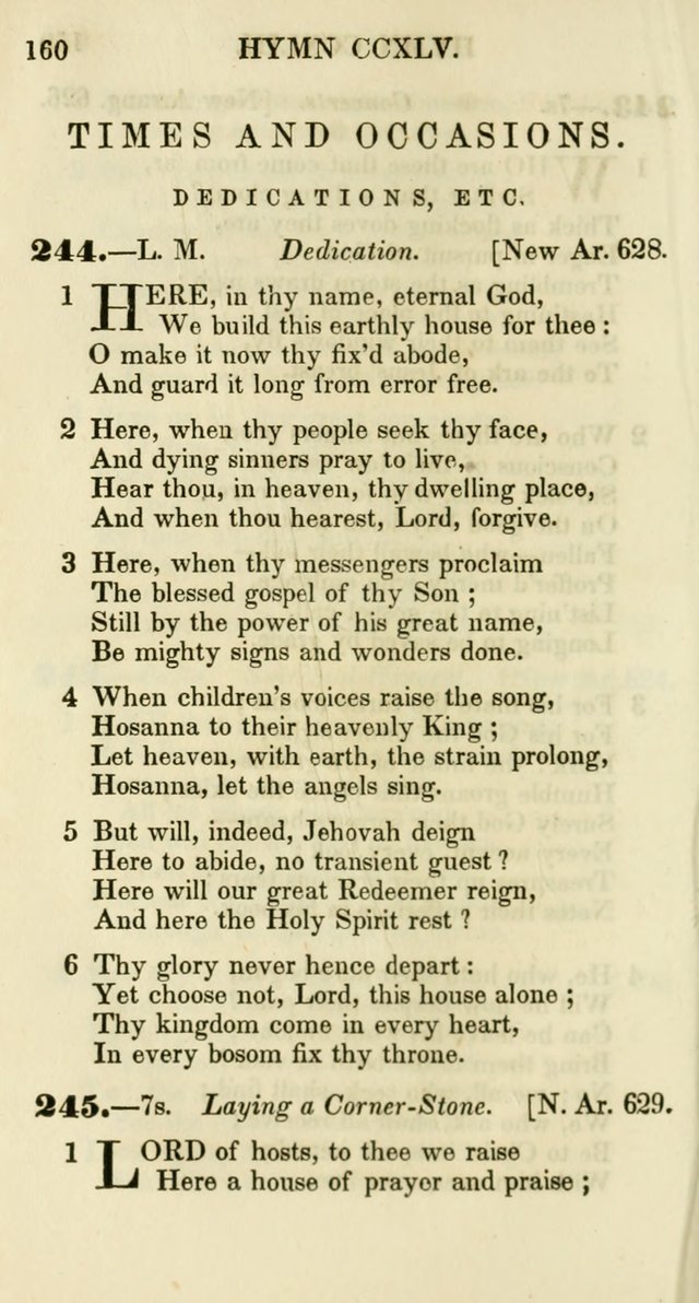 Additional Hymns, Adopted by the General Synod of the Reformed Protestant Dutch Church in North America, at their Session, June 1846, and authorized to be used in the churches under their care page 165