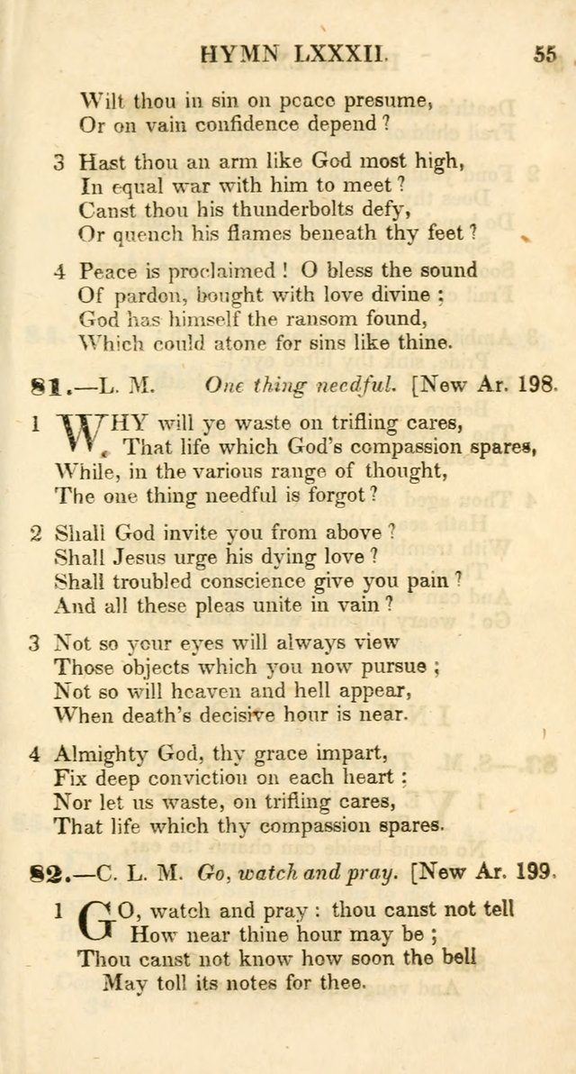 Additional Hymns, Adopted by the General Synod of the Reformed Protestant Dutch Church in North America, at their Session, June 1846, and authorized to be used in the churches under their care page 60