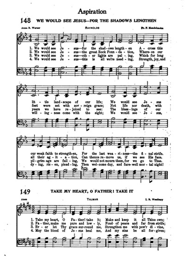 Association Hymn Book: for use in meetings for men page 115