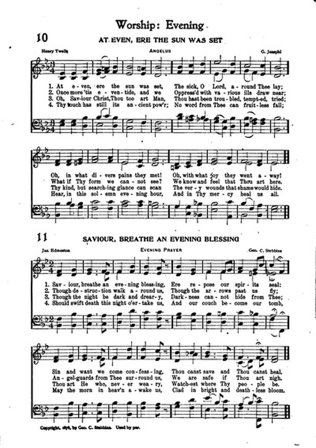Association Hymn Book: for use in meetings for men page 8