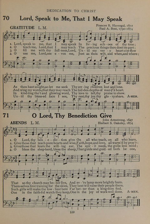 The Abingdon Hymnal: a Book of Worship for Youth page 137