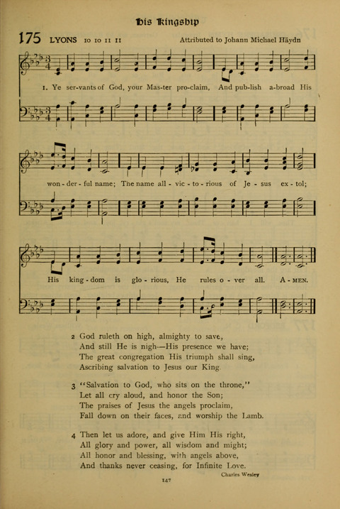 The American Hymnal for Chapel Service page 147